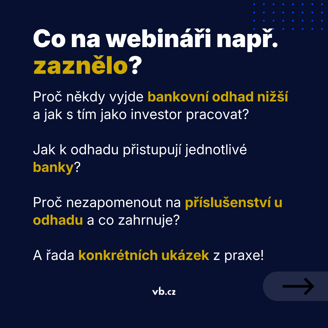 vbinvestice's tweet photo. Tenhle webinář se fakt povedl! 🔥
Více než 2 hodiny plné poznatků z praxe a dotazů z publika.

🎯 Téměř 100 lidí živě poslouchalo top přednášku od František Petrouš na téma bankovního odhadu!

💪 Zaznělo hned několik reálných ukázek z praxe, přístupy jednotlivých bank v ČR či celá řada konkrétních tipů, které lze využít kdykoliv budete řešit odhad hodnoty nemovitosti a financování!

💬 Nestihli jste webinář živě? Brzy bude dostupný záznam na YouTube!

👉 Odebírejte nás na YouTube, aby vám záznam s Františkem neunikl:
🔗 https://t.co/XTrQIRcuex