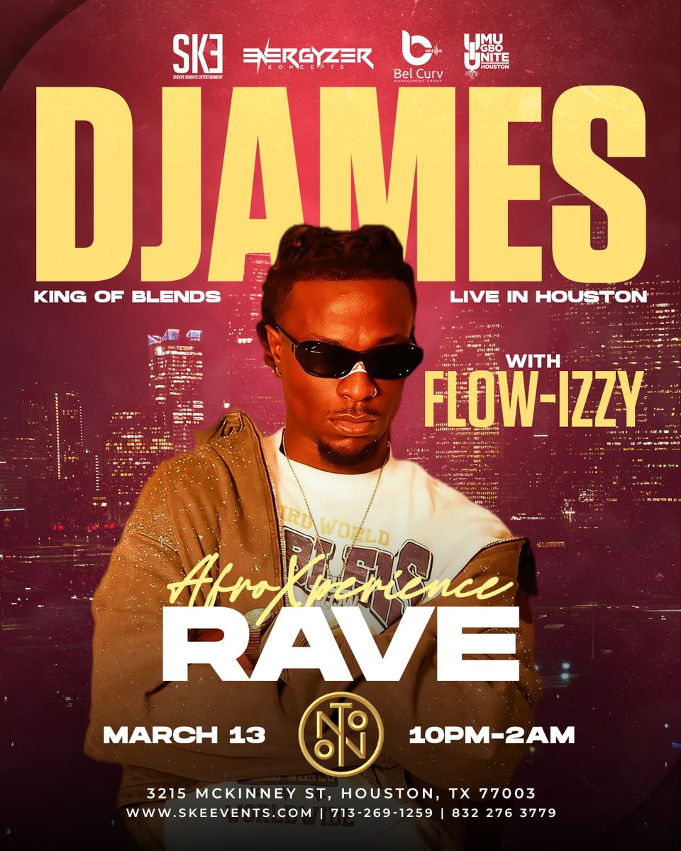 iamflowizzy's tweet photo. HOUSTON!!! It’s about to be a MOVIE with your favorite @djameskickit 🔥🔥🔥 https://t.co/W9utrCK5mQ