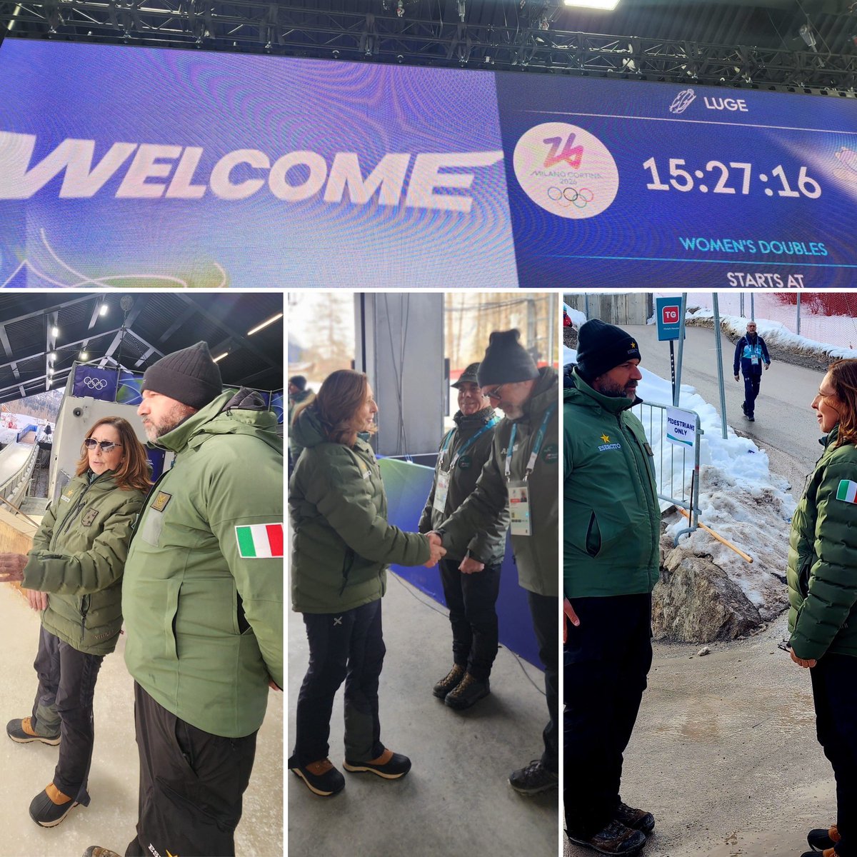 isabellarauti's tweet photo. 📍 CORTINA D'AMPEZZO (BL)
CORTINA #CURLING OLYMPIC STADIUM 🥌
CORTINA #SLIDING CENTER 🛷
#VILLAGGIOOLIMPICO
🏟️Visita ai siti olimpici ed al #villaggio olimpico per salutare e ringraziare i militari della #JointTaskForce ed i Volontari della Difesa.
🇮🇹La #JTF é il dispositivo interforze istituito per garantire supporto all'organizzazione della XXVa edizione dei #Giochi Olimpici e della XIVa dei Giochi Paralimpici Invernali di #MilanoCortina2026.
La #Difesa ha messo a disposizione personale, mezzi terrestri e aerei.
I numeri:
▶️ 1.928 militari
▶️ 2.000 Carabinieri
▶️ 1.500 Volontari della Difesa reclutati dall' #AssociazioneNazionaleAlpini #ANA.
🤝 La #JointTaskForce per le Olimpiadi é un dispositivo innovativo di cooperazione interforze ed il ‘Modello dei Volontari” della Difesa una novità, ed espressione piena della Cultura della Difesa; una buona prassi replicabile in eventi futuri nazionali ed internazionali, capace di rafforzare il #SistemaPaese e l'immagine dell'Italia nel mondo.
📍Olimpiadi diffuse in tre regioni ma non dispersive grazie all'impegno di tutti i #CorpidelloStato di tutti gli organismi sportivi preposti e anche dei #Volontari di #MilanoCortina.
🥇🥈🥉 L'eredità di queste Olimpiadi saranno le medaglie ma anche un sistema di #sicurezza #cooperazione ed efficienza che dimostra al mondo il valore che l'Italia 🇮🇹 è in grado di esprimere a tutti i livelli.
@GuidoCrosetto @MinisteroDifesa @andreaabodi @SportGoverno @milanocortina26 @Olympics @DPCgov @ana_web @Coninews @CIPnotizie @Fisiofficial @Fisipofficial @ItaliaTeam_it @SM_Difesa @CortinaAmpezzo @ComuneMI @Esercito @ItalianAirForce @ItalianNavy @_Carabinieri_
#MICO26 #milanocortina2026 #fondazionemilanocortina26 #olimpiadi #paralimpiadi #ForzeArmate #Difesa #sport #JointTaskForce #Alpini #Azzurri