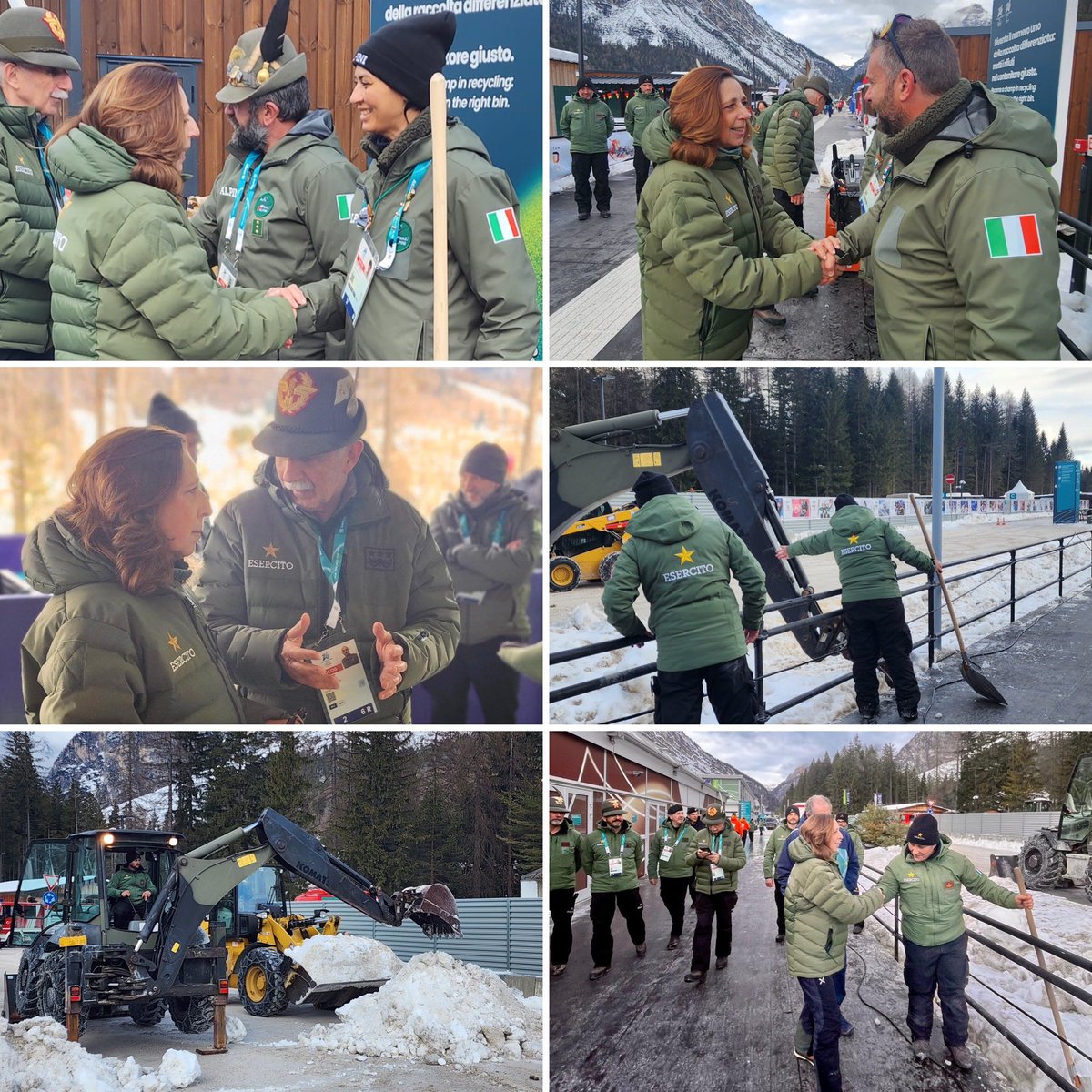 isabellarauti's tweet photo. 📍 CORTINA D'AMPEZZO (BL)
CORTINA #CURLING OLYMPIC STADIUM 🥌
CORTINA #SLIDING CENTER 🛷
#VILLAGGIOOLIMPICO
🏟️Visita ai siti olimpici ed al #villaggio olimpico per salutare e ringraziare i militari della #JointTaskForce ed i Volontari della Difesa.
🇮🇹La #JTF é il dispositivo interforze istituito per garantire supporto all'organizzazione della XXVa edizione dei #Giochi Olimpici e della XIVa dei Giochi Paralimpici Invernali di #MilanoCortina2026.
La #Difesa ha messo a disposizione personale, mezzi terrestri e aerei.
I numeri:
▶️ 1.928 militari
▶️ 2.000 Carabinieri
▶️ 1.500 Volontari della Difesa reclutati dall' #AssociazioneNazionaleAlpini #ANA.
🤝 La #JointTaskForce per le Olimpiadi é un dispositivo innovativo di cooperazione interforze ed il ‘Modello dei Volontari” della Difesa una novità, ed espressione piena della Cultura della Difesa; una buona prassi replicabile in eventi futuri nazionali ed internazionali, capace di rafforzare il #SistemaPaese e l'immagine dell'Italia nel mondo.
📍Olimpiadi diffuse in tre regioni ma non dispersive grazie all'impegno di tutti i #CorpidelloStato di tutti gli organismi sportivi preposti e anche dei #Volontari di #MilanoCortina.
🥇🥈🥉 L'eredità di queste Olimpiadi saranno le medaglie ma anche un sistema di #sicurezza #cooperazione ed efficienza che dimostra al mondo il valore che l'Italia 🇮🇹 è in grado di esprimere a tutti i livelli.
@GuidoCrosetto @MinisteroDifesa @andreaabodi @SportGoverno @milanocortina26 @Olympics @DPCgov @ana_web @Coninews @CIPnotizie @Fisiofficial @Fisipofficial @ItaliaTeam_it @SM_Difesa @CortinaAmpezzo @ComuneMI @Esercito @ItalianAirForce @ItalianNavy @_Carabinieri_
#MICO26 #milanocortina2026 #fondazionemilanocortina26 #olimpiadi #paralimpiadi #ForzeArmate #Difesa #sport #JointTaskForce #Alpini #Azzurri