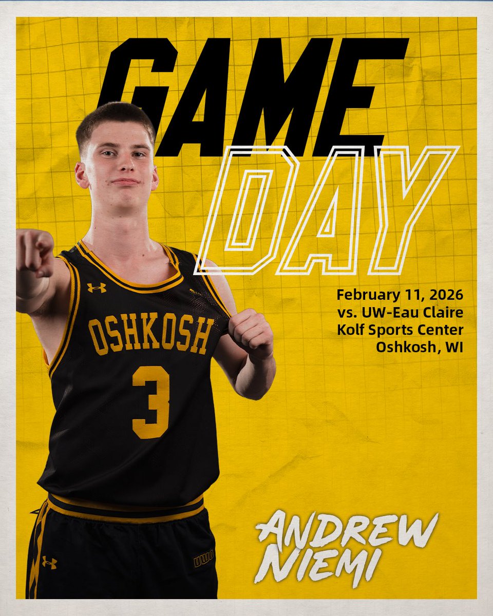 Alexrocks4u's tweet image. ROUND FUCKIN 11!!! FTMF'S!!!
🏀 Game 22: Wed. 2/11/26
🆚 UW-Eau Claire
📍 Kolf Sports Center
🕐 7 PM CDT
📺 wiacnetwork.com/uwoshkosh/?B=2…
❤️ Hoops &amp;amp; Hearts Night(UWO Students will get a chance to win $5,000 in the Putting Contest)
📢 Hope to see you there❗️
#OneFist