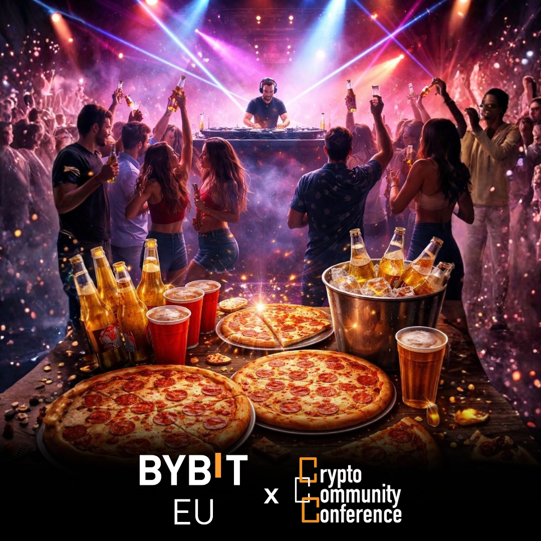 Kosmiczny After Party po Crypto Community Conference! 🌕🚀

Trade the Day. Party the Night. After z <a href="/BybitEU/">Bybit EU</a>!

🎧 Za deckami: DJ Crushi 
🍺 Open bar – soft drinki &amp; piwko 
🍕 Pizza na zagryzkę, bo HODL-ujemy energię
🌌 Krypto vibe, kosmiczne tempo, zerowa grawitacja na parkiecie