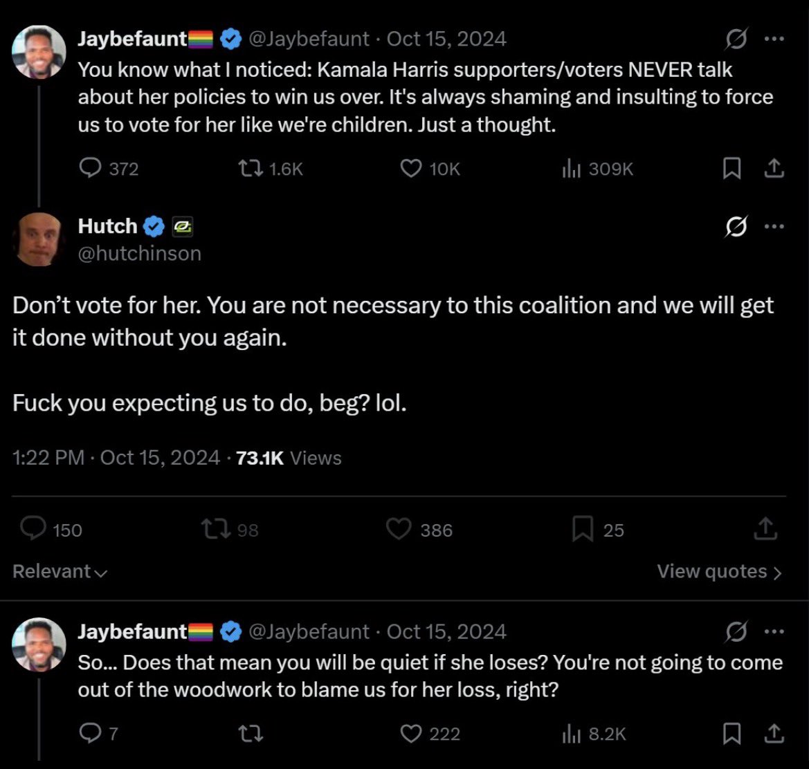 <a href="/hutchinson/">Hutch</a> Remember when you told me you didn't need our votes anyway?