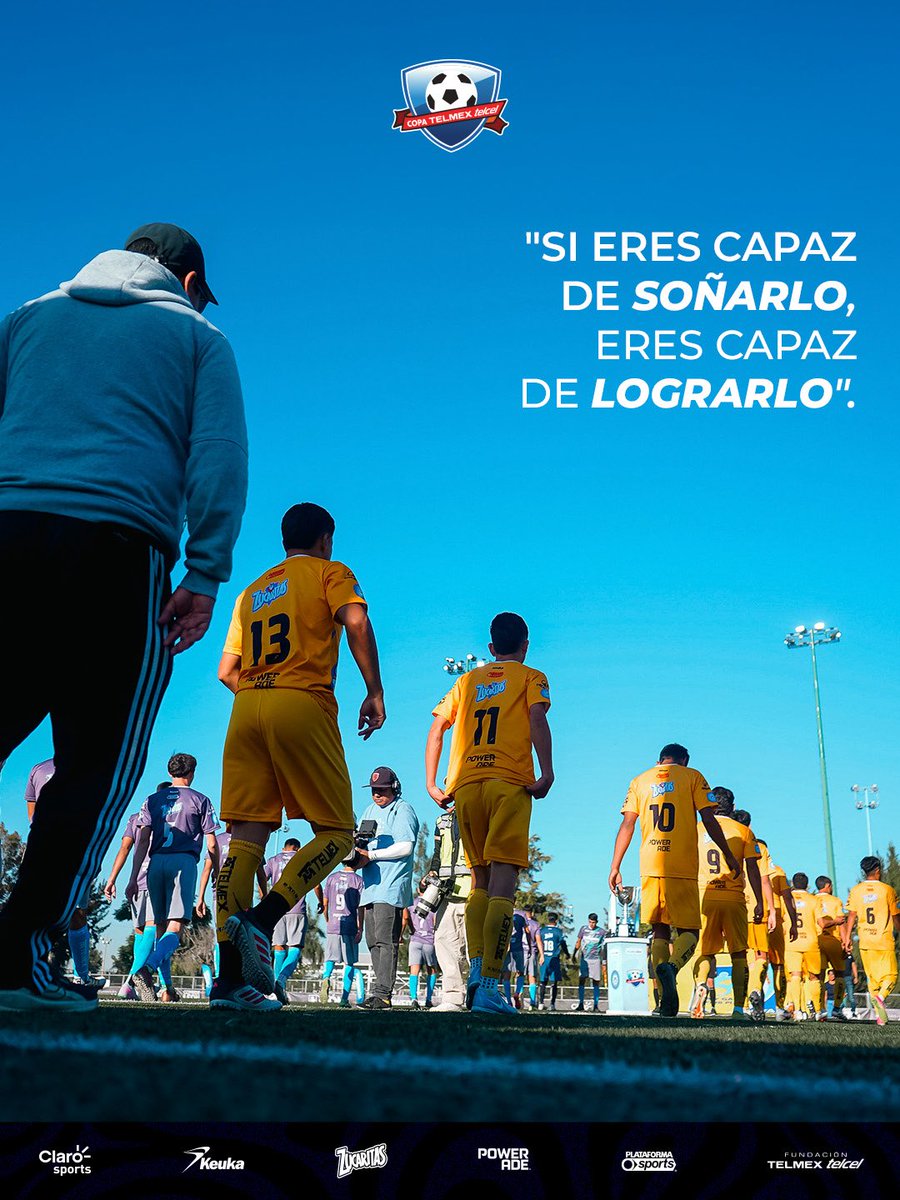 Trabaja fuerte por esos sueños, puedes lograrlos 💪⚽️🫶🏻

¡Buen miércoles! 🔥

#JuegaMásViveMás