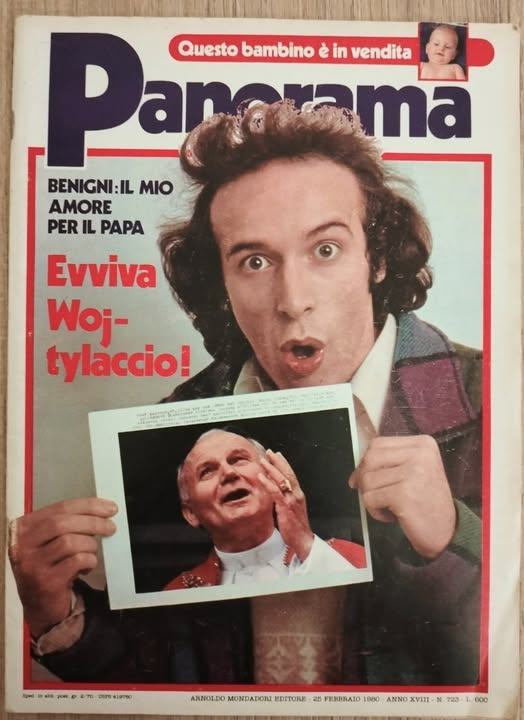 Nel 1980 Benigni esordì a Sanremo, e tra le varie cose fece un monologo sull'amore libero, citando Papa Wojtyla e chiamandolo "wojtylaccione".

La cosa gli costò un'interrogazione parlamentare in Italia, e in Vaticano un processo per vilipendio di capo di stato straniero, a cui