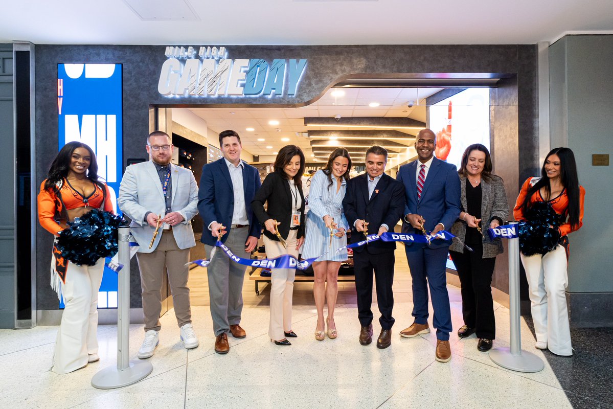 Two ribbon cuttings last week at Denver International Airport.

Welcome Bjorn’s Colorado Honey and Mile High Game Day to DEN!

Showcasing Colorado brands. Creating jobs. Elevating the traveler experience.