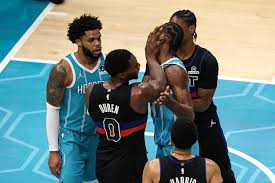 tomsawy70991387's tweet photo. Pistons/Hornets -- Suspensions from Brawl 🏀
Isaiah Stewart 7 games
Miles Bridges 4 games
Moussa Diabate 4 games
Jalen Duren 2 games 
Bad Boys II https://t.co/JulLVweETk