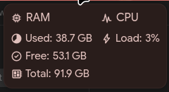 Coworker: I have 16GB RAM
Me: