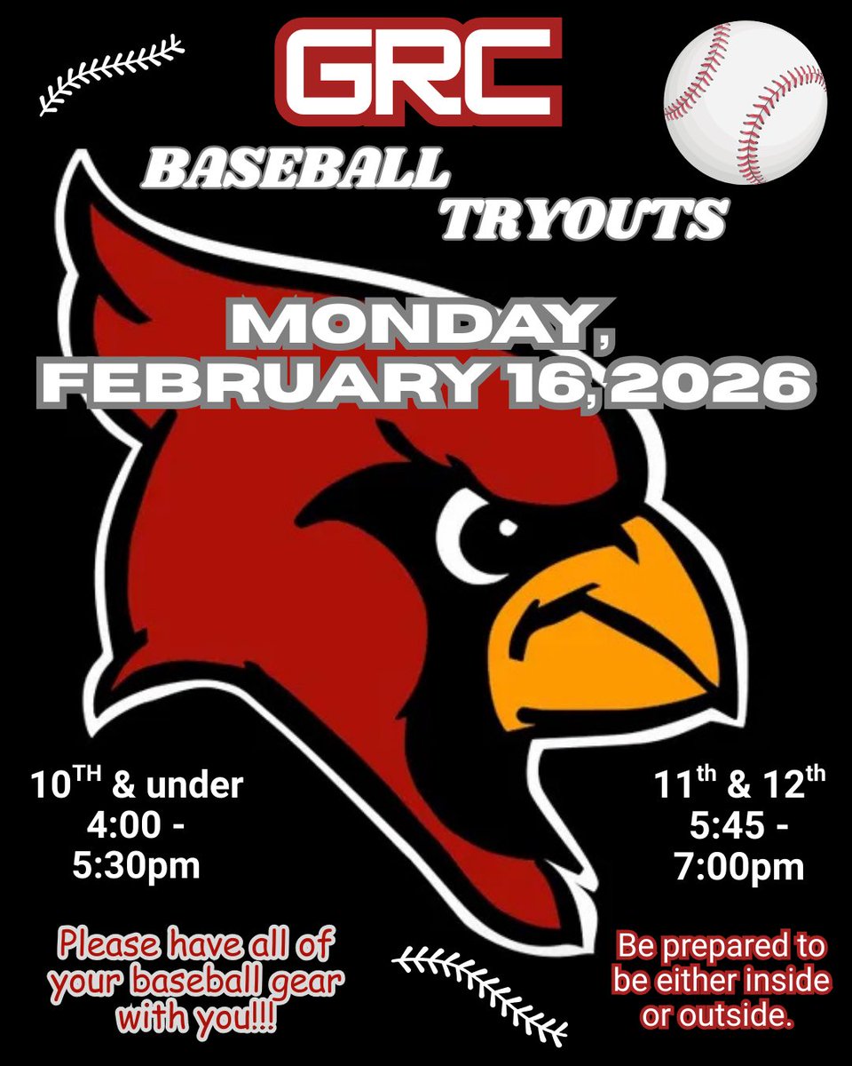 GRC Cardinals Baseball tweet media