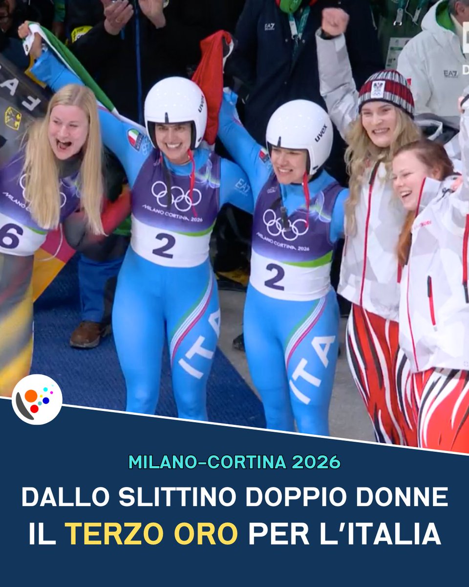 STORIA A CORTINA! 🥇🇮🇹

🛷Andrea #Voetter e Marion #Oberhofer sono d’ORO! Le azzurre dominano il debutto assoluto del doppio femminile alle Olimpiadi, regalando all’Italia il terzo oro di #MilanoCortina2026.
Dopo due Coppe del Mondo, sono ufficialmente Leggende. ❄️🏆

#Slittino