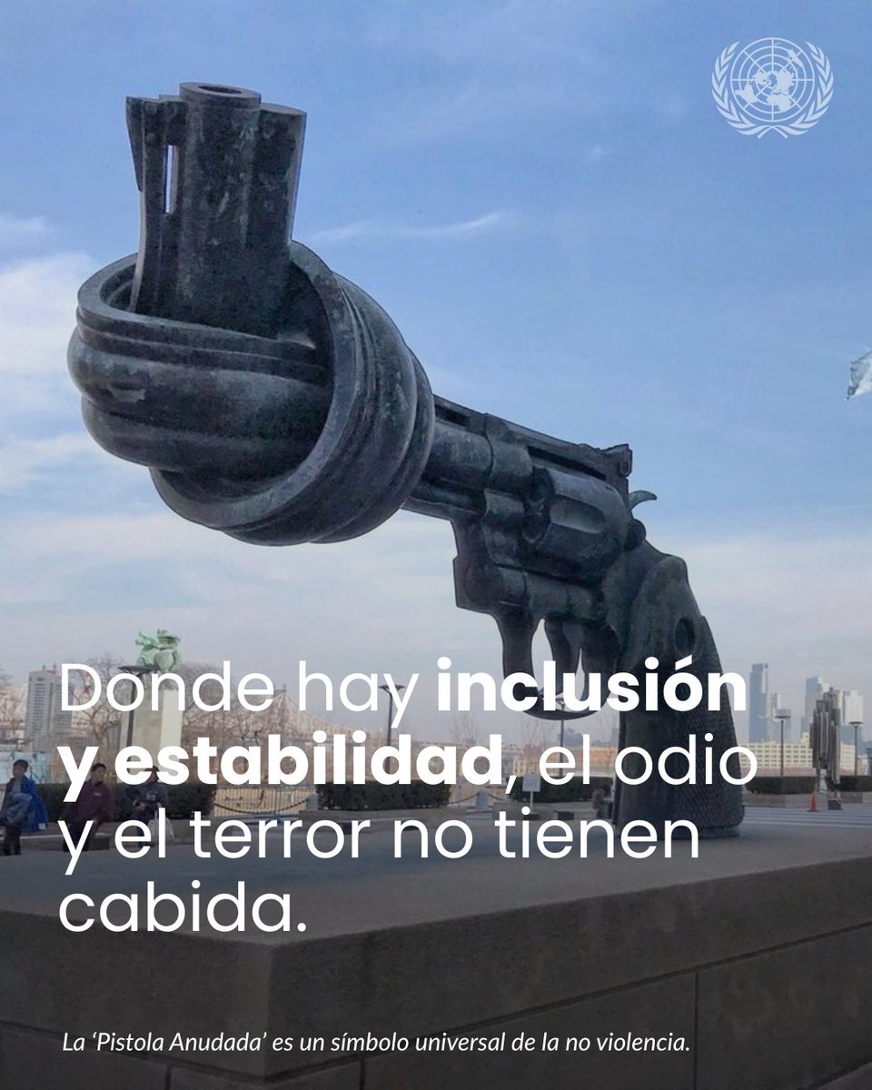 Nada justifica el extremismo violento.

Para prevenirlo y erradicarlo, los países deben fortalecer sociedades más pacíficas, inclusivas y estables, donde el odio y el terror no encuentren espacio.

Conoce cómo trabaja la ONU para anticiparse a los riesgos, abordar las causas