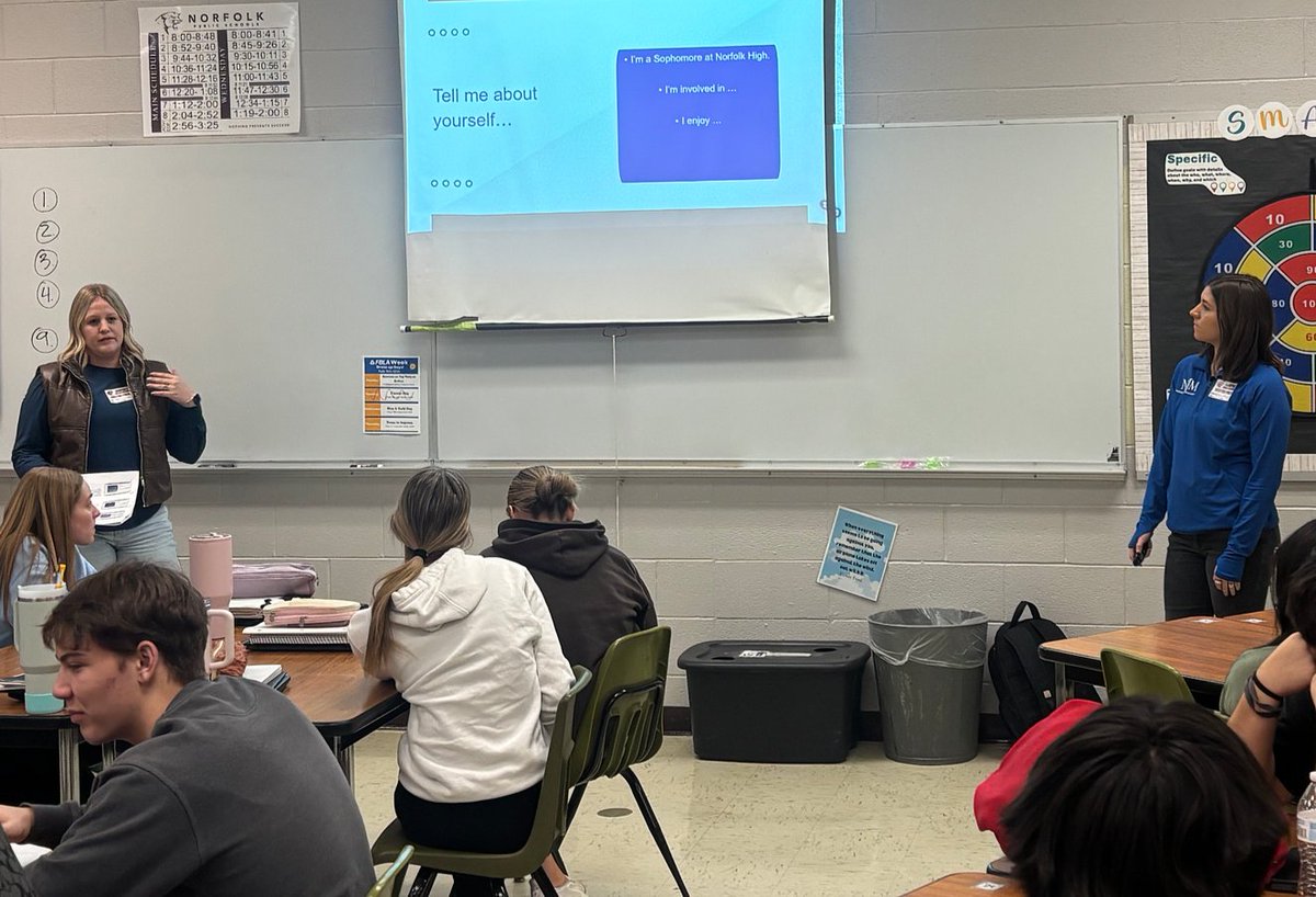 NPS Sophomores are preparing for their mock interviews tomorrow. Thank you Norfolk Iron &amp; Metal Human Resources team for coming by and sharing tips and suggestions. We appreciate your help!