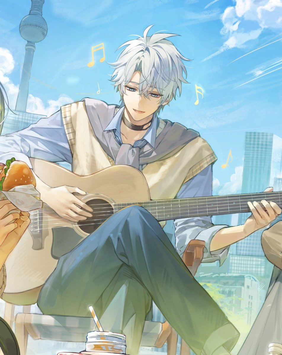 beautiful phainon with a guitar, I love u