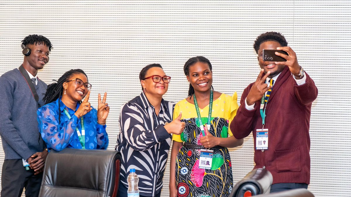 APRM_MarieRose's tweet photo. I am always inspired to engage with young people who are committed to communicating the work we do and inspiring their peers to engage and participate meaningfully, especially in high-level spaces such as the ongoing #AUsummit in Addis Ababa.

This is how we shape the #AfricaWeWant,  by owning our narrative and telling Africa’s story ourselves.
