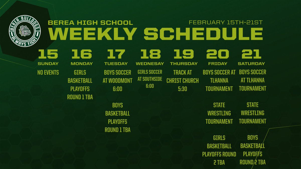 Berea High School Athletics tweet media