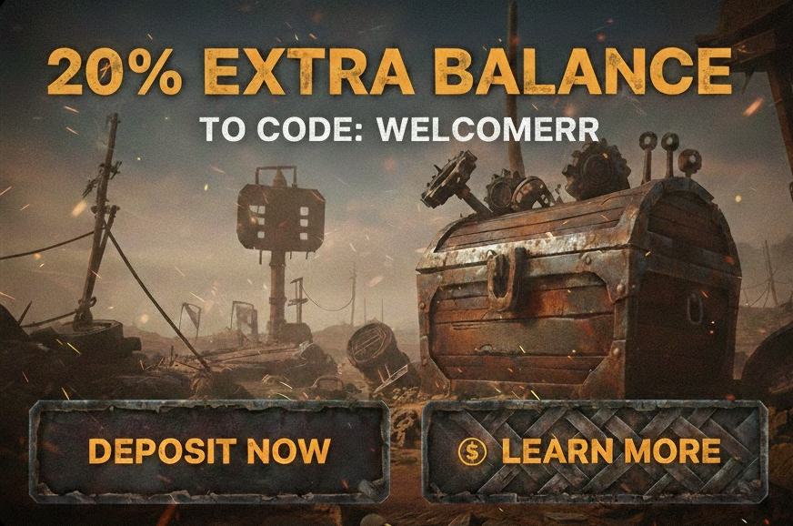 Come to rustroulette.com. no sketchy rules, you will just receive 20% extra balance as if you deposited 20% more. 

CODE: WELCOMERR