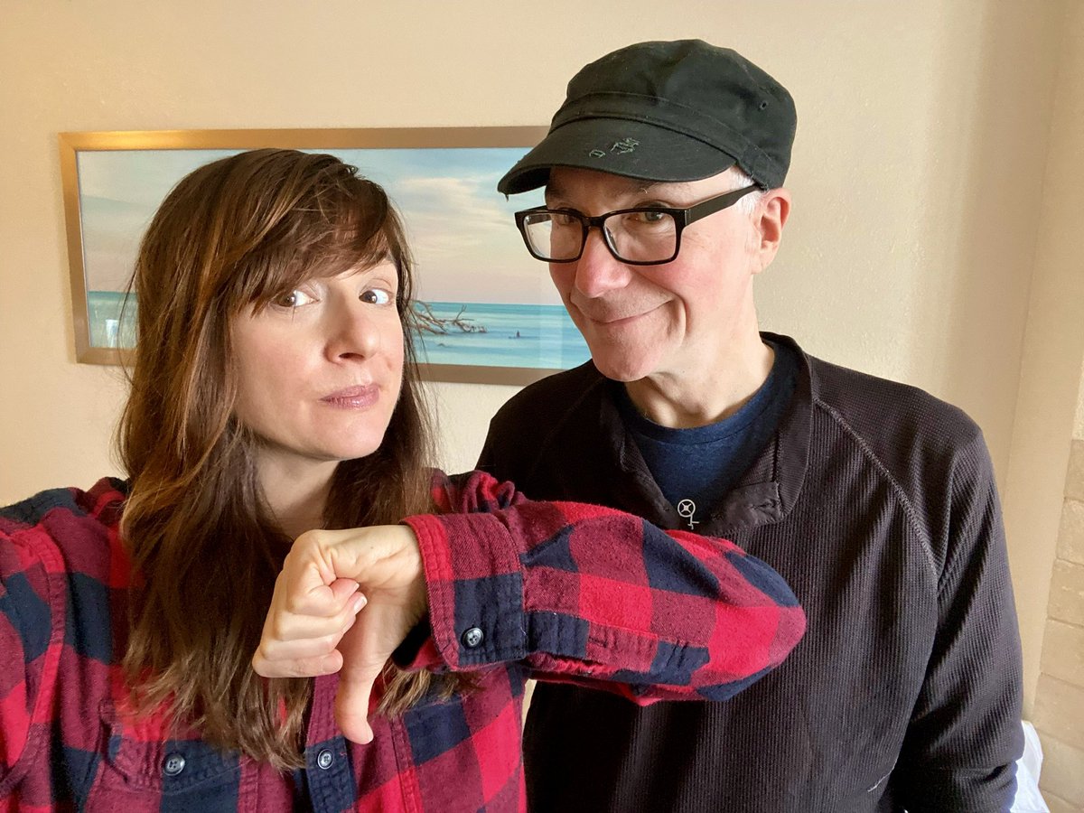 SIRSY's tweet image. Richie's back’s OK! BUT we tested positive for covid.  Mel spiked a fever &amp;amp; asthma got really bad. Our shows this week are cancelled 😞 We had our boosters &amp;amp; should bounce back soon. Shows next week are outdoors. So, we’ll distance. See u then! 

#sirsy #sirsyband #sickday #ugh