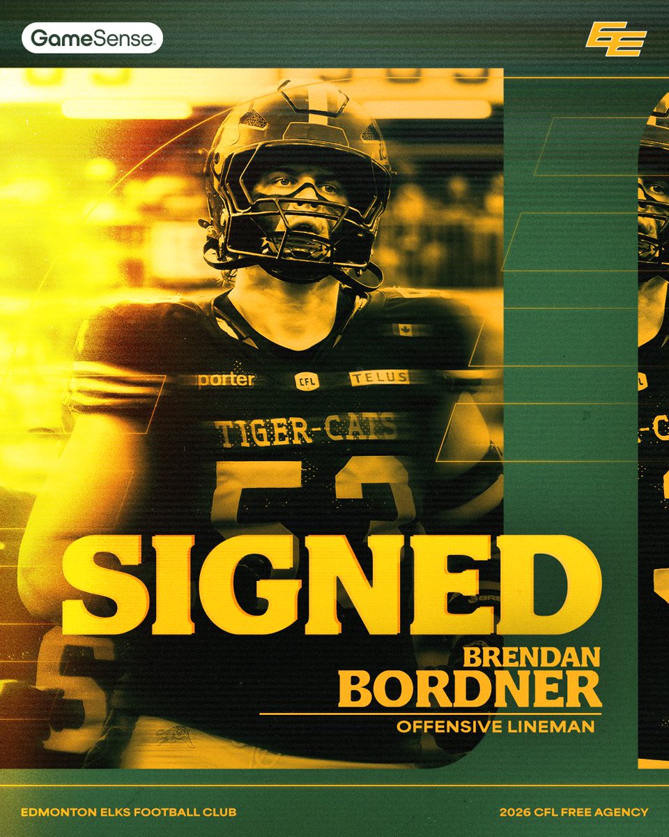 Bringing the reinforcements 😤

OL Brendan Bordner signs with the Edmonton Elks on #CFLFA

#GoElks | <a href="/AGLC/">AGLC</a>