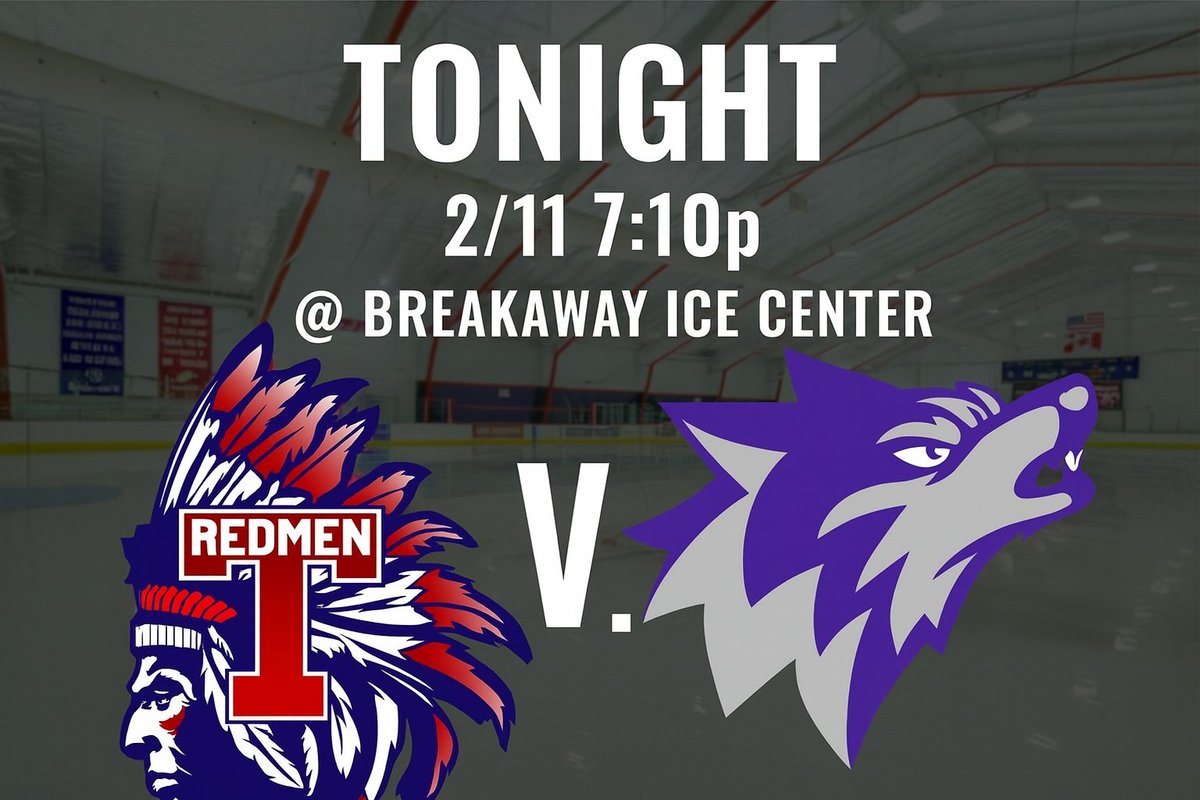TMHSHOCKEY's tweet image. REDMEN host Boston Latin Wolfpack tonight 2/11 7:10p @bichockey Final Regular Season home game which 🟰 #SeniorNight #RedmenHockey #LetsGoRedmen #RedmenPride