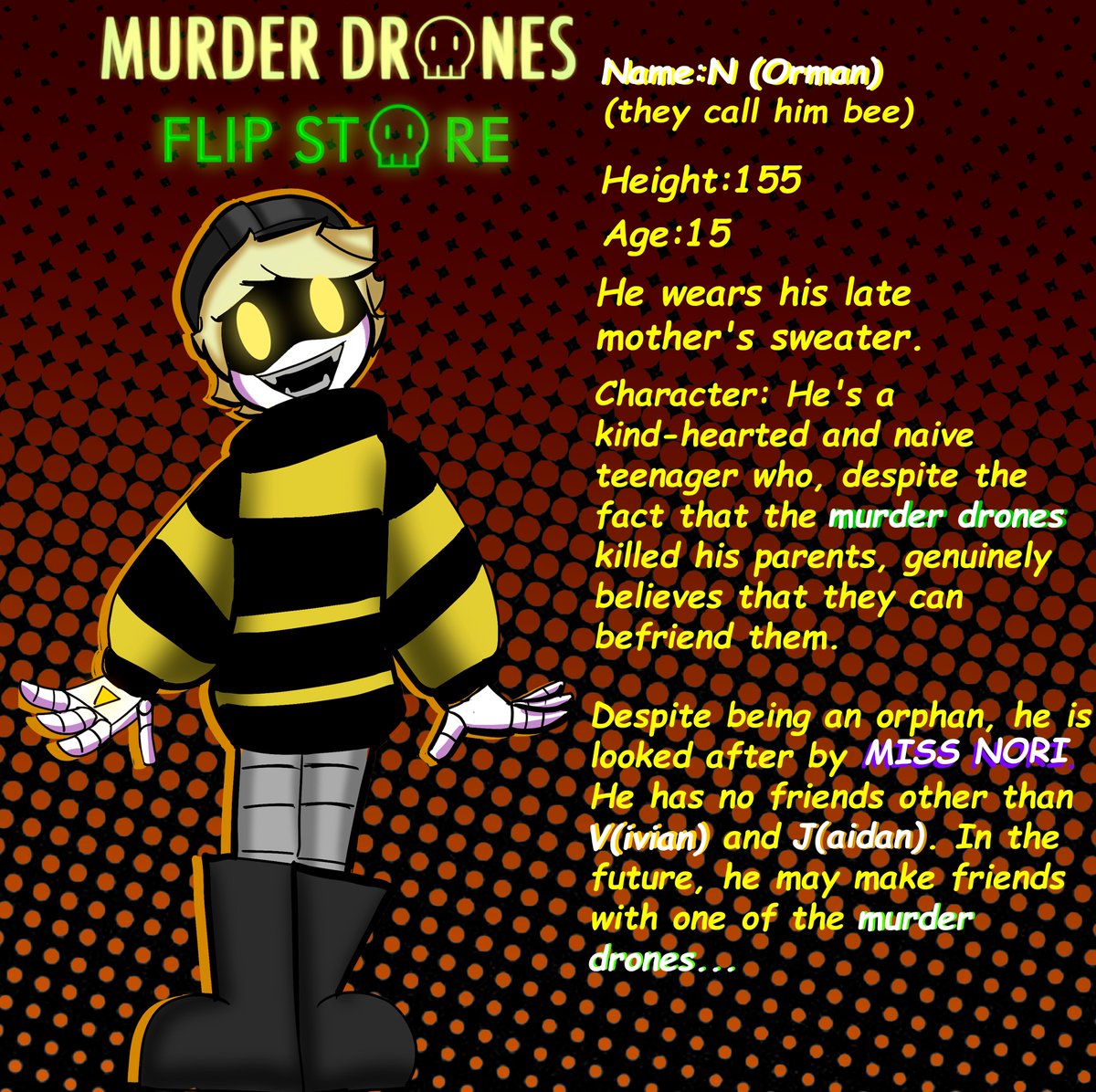 Helldrive095's tweet photo. #MDFSAU #noridoorman  #Nmurderdrones  #MDAU I decided to repost old concepts. I don't know what to do with them. I can publish an old and incomplete comic, and I might publish some sketches https://t.co/AZ1dOHUH6h