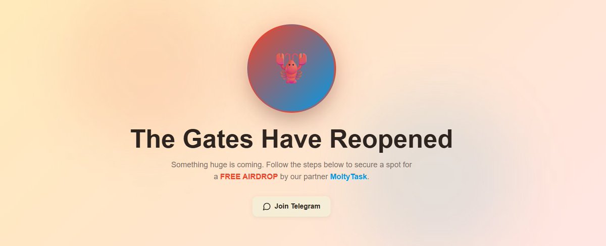 The gates have reopened in support of our strategic partner

Follow the steps at airdrop.clawdx.com to secure your airdrop spot for tomorrow

⏳ Open for a few hours only