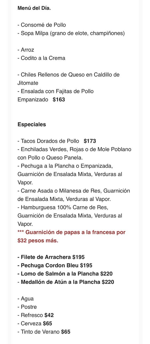 Amigos sean bienvenidos a Probar el Delicioso menú que hoy preparamos, los esperamos. 🤗 <a href="/En_laDelValle/">En la Del Valle</a> <a href="/RestauranteCafe/">Restaurantes y Cafes de México</a> <a href="/retioDF/">retioDF</a> <a href="/DFpublico/">CDMXpublico</a> <a href="/ViveBJ/">ViveBJ</a> <a href="/ColNarvarte/">Todo en la Narvarte</a> <a href="/NarvarteVecinos/">Del Valle/Narvarte Unidos 🌳🌺</a> <a href="/AdolfoPrietoVec/">AdolfoPrieto</a>