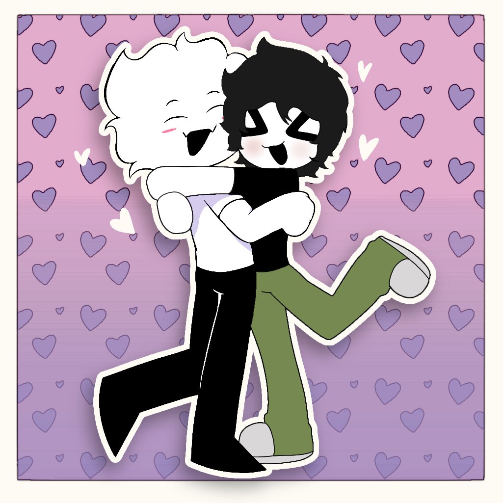 Dibujo collab que hice con mi mujer <a href="/fernancrac99515/">Ferguson 🐈</a> que nos quedó así bien martes por la tarde escuchando música super nice 🐺🔥