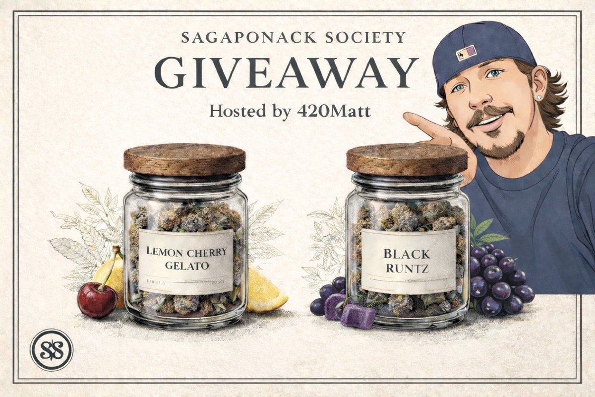 🚨 Birthday Giveaway Alert 🚨 

4.4 Gs Lemon Cherry Gelato
4.4 Gs Black Runtz

Follow <a href="/Sagaponacksoc/">Sagaponack Society</a> &amp; <a href="/420matt9191/">420Matt</a> 

Like / Repost 

Tag 3 friends