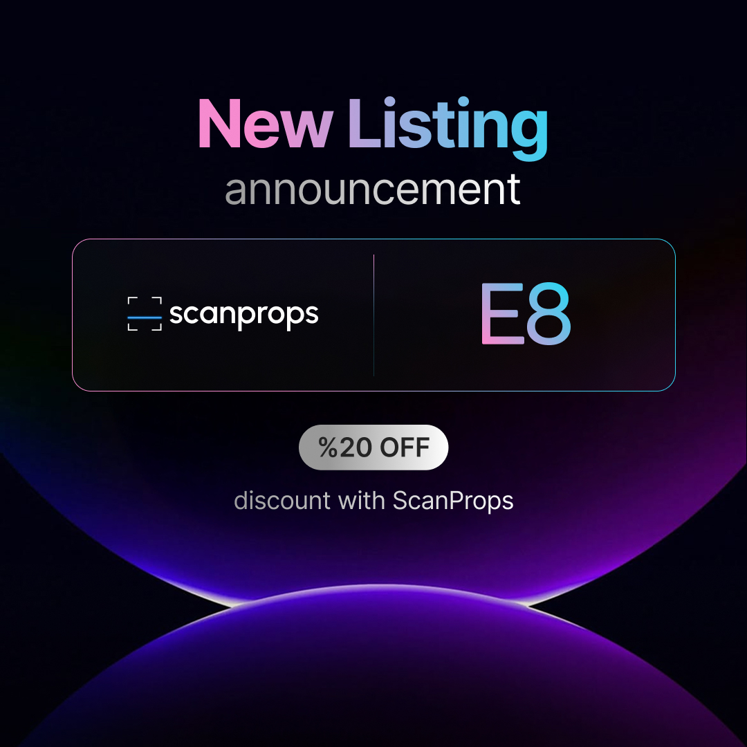 scanprops's tweet image. 📢 New Listing: E8 is live on ScanProps!

✅ Platforms: TradeLocker, cTrader, MT5, Match Trader 
✅ Assets: FX, Indices, Crypto, Commodities ✅ 

TrustPilot: 4.4⭐
Use ScanProps for 20% OFF your next challenge.

#E8 #PropTrading #Forex