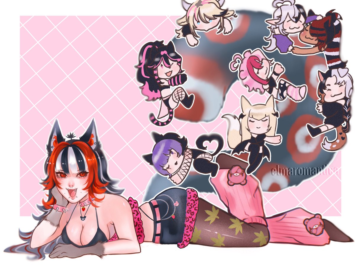 Cuddle time on <a href="/strawbrrytrips/">𐔌 ⋮ strawbz .ᐟ 🍓🍃 【 VRAWR 】₊ ꒱</a> ‘ tail <3 

Art by <a href="/ElmaRomantica/">Elma - Commissions Open</a>