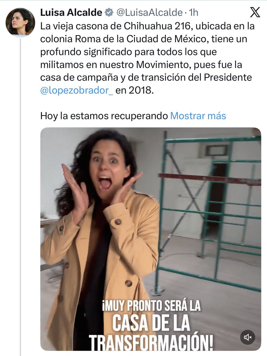 Si, tiene razón la señito Alcalde, esa casa es relevante y será histórica:

Es una de las decenas de propiedades que tiene Bartlett, que le prestó a lópez para recibir millones de pesos, de las fuentes más oscuras y criminales, y desde ahí inició la destrucción de la República