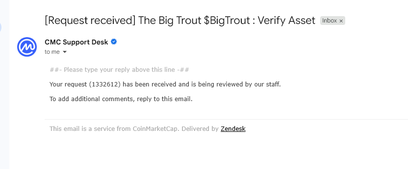 Verify $BigTrout, please! 

Let's let them know we are real &amp; want to be heard!
