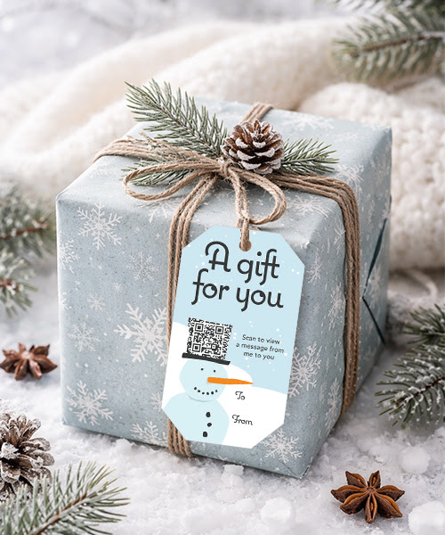 ❄️Wrap the gift, attach the tag, scan the code. Instant smiles guaranteed ❄️