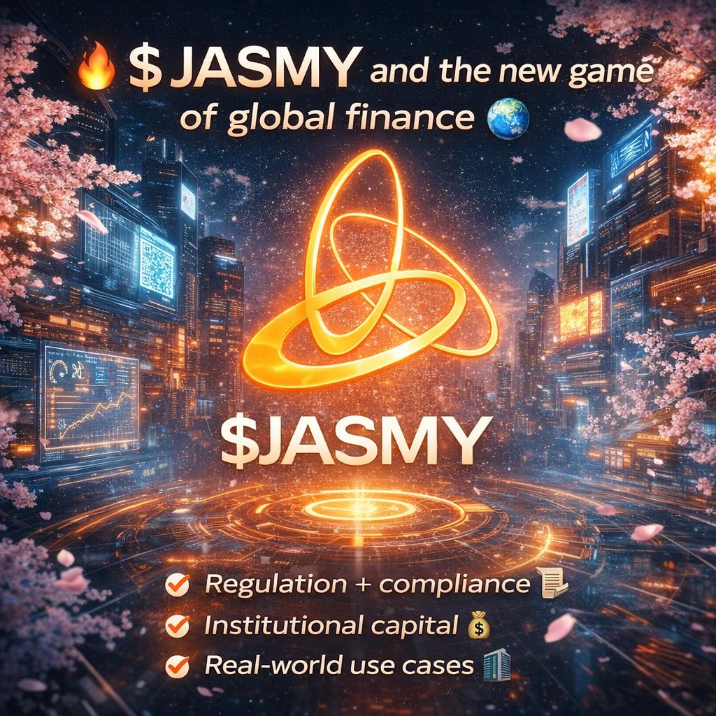 🔥 $JASMY and the new game of global finance

$JASMY wasn’t built to compete with meme pumps 🚀
It was built to fit into the real financial system — from day one.

And now, the world is moving exactly in that direction.

Over the last 6–12 months,
the biggest change in crypto