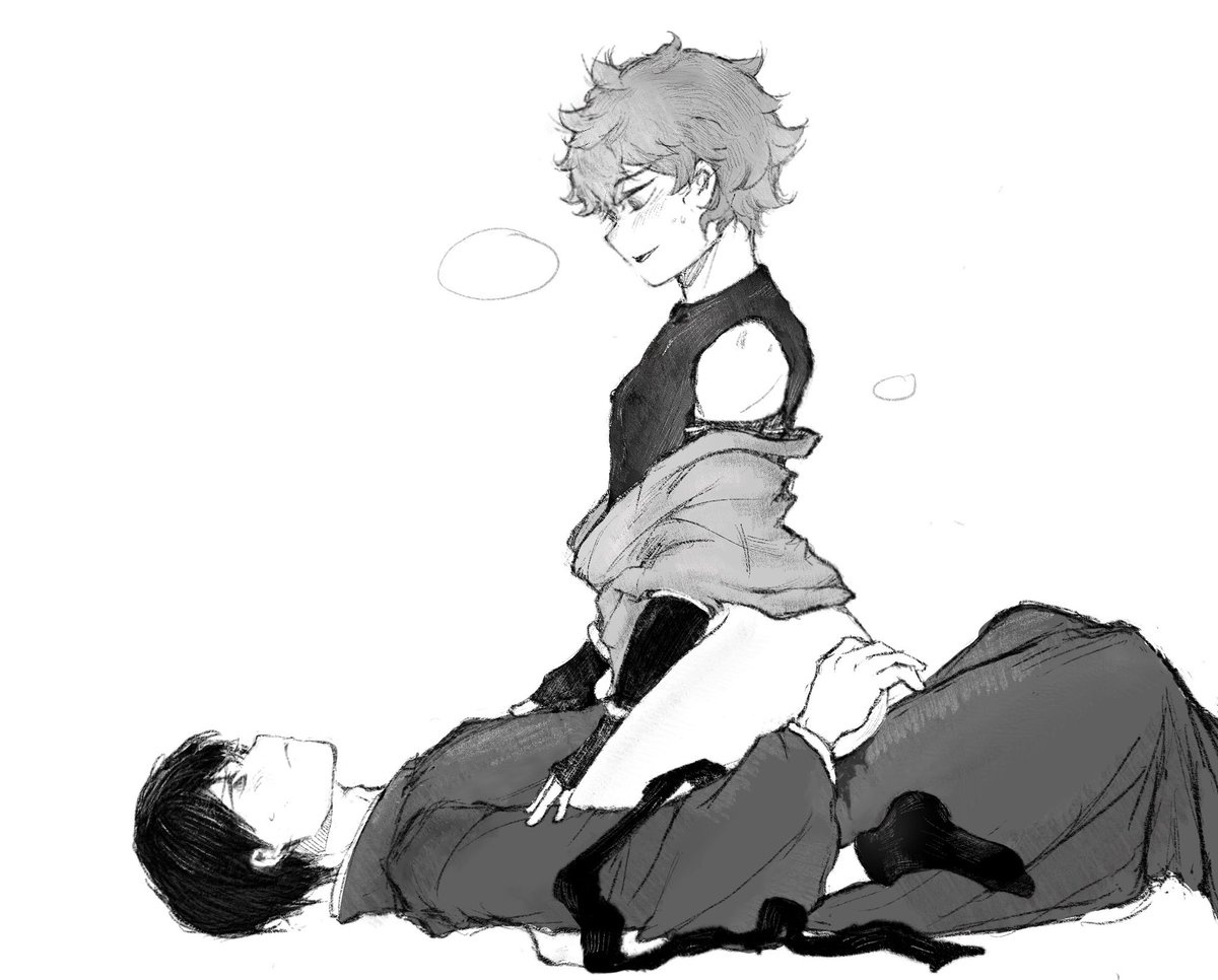 #kagehina #影日 
我其实应该杀了你的，英俊的先生，但我改变主意了，相信你看得出来…