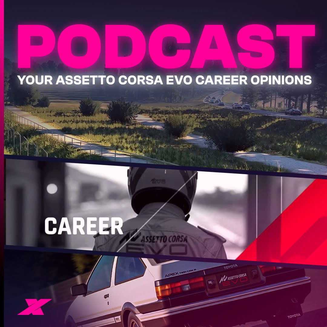 That Assetto Corsa EVO change of approach and career modes in sim racing.

The latest Traxion Control Podcast is now available!

Watch: youtu.be/D-HMqfiG15I?si…
Listen: open.spotify.com/episode/5wuRP6…