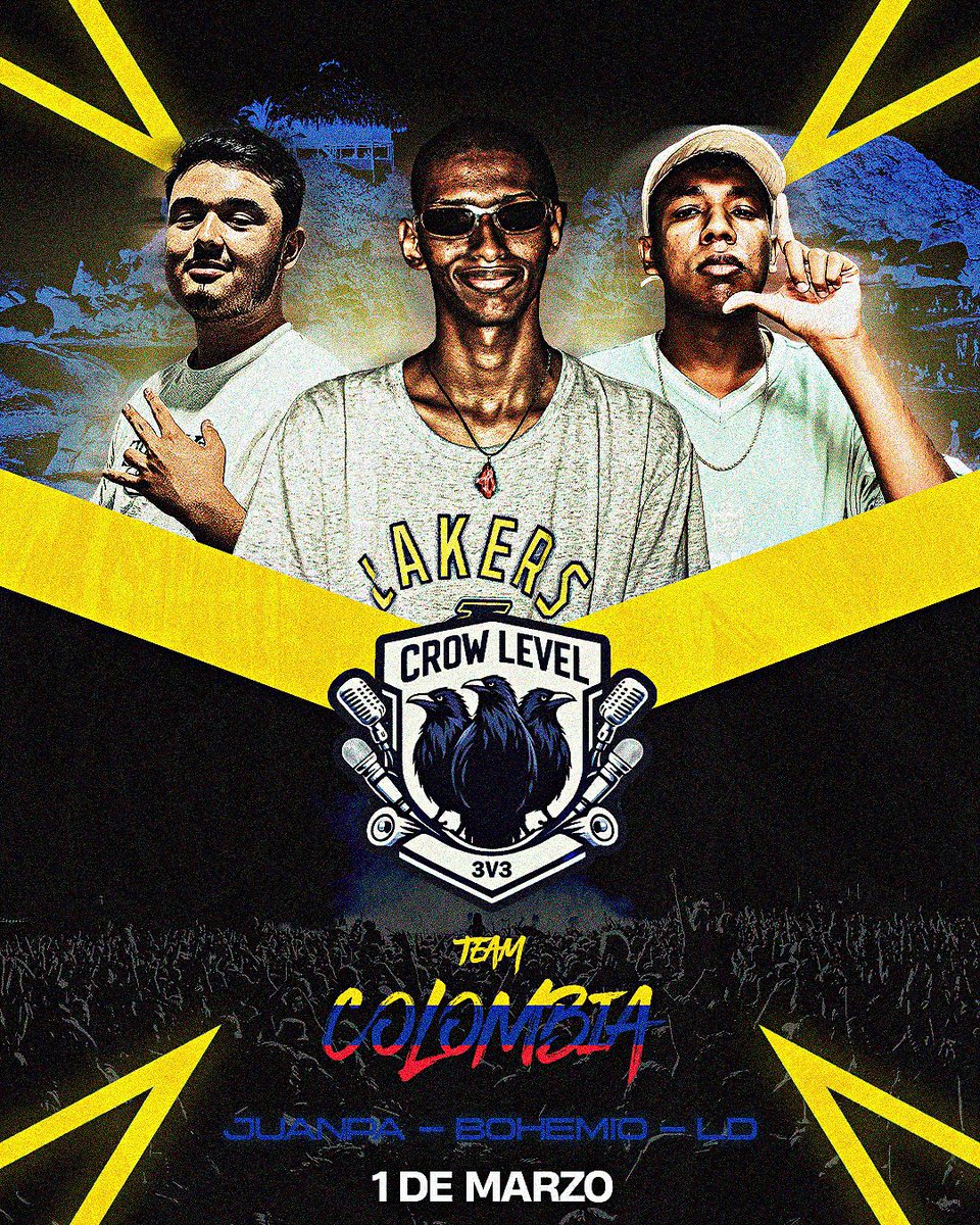 𝗧𝗲𝗮𝗺 𝗖𝗼𝗹𝗼𝗺𝗯𝗶𝗮: 𝗝𝘂𝗮𝗻𝗽𝗮, 𝗕𝗼𝗵𝗲𝗺𝗶𝗼 𝘆 𝗟𝗗 🇨🇴

El equipo cafetero se permite soñar en grande con el buen presente de sus MCs

Vive el evento este domingo 1 a las 19:30 (Colombia) entrando al siguiente link

↪️ discord.gg/pgwu9e3gXV

#CrowLeague3v3