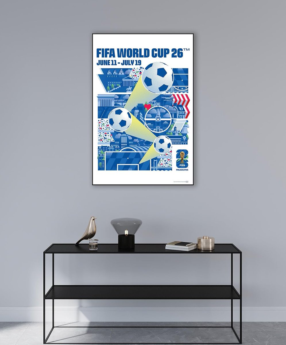 FIFA World Cup 2026™  Philadelphia Poster Officially Licensed Merchandise 
 
Ready to Hang - Wood-mounted — rigid, durable display panel

Sizes: 13" × 19", 16" × 24", 24" × 36" 

Shop Today!👉historicpictoric.com/products/fifa-… 

#HistoricPictoric #FIFA2026 #Soccer #WallArt #History