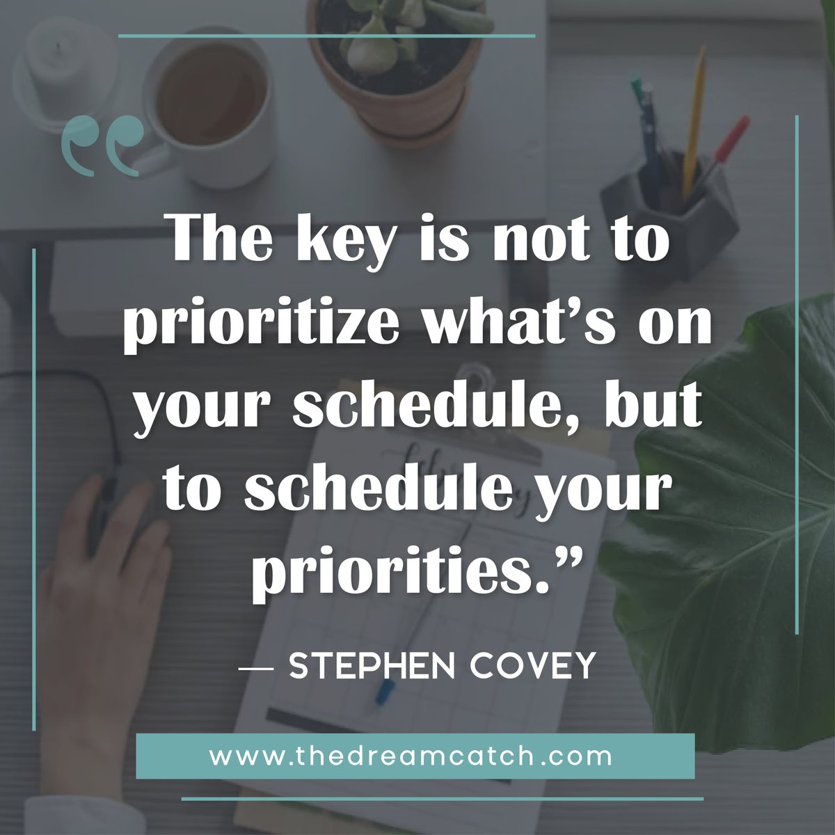 You don’t need a fuller calendar, you need a clearer yes list. Put your priorities on the schedule first.

Read more: thedreamcatch.com/4-signs-that-y…

#DailyWisdom #PerspectiveShift #DeepThoughts #GrowthMindset #LifeLessons