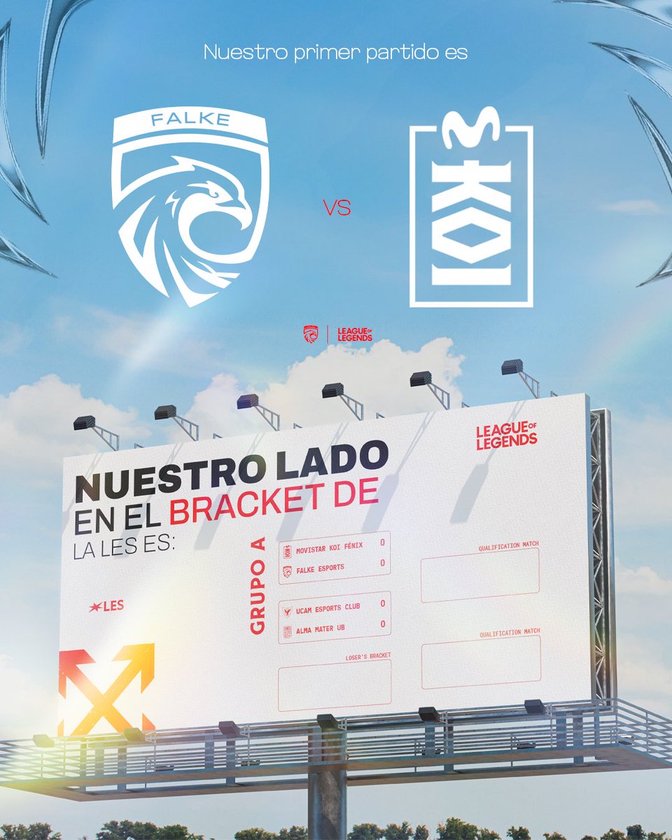 Nos estrenamos en <a href="/LESESPORTS/">LES - Liga Española de League of Legends</a> contra un rival de altura <a href="/MovistarKOI/">Movistar KOI</a>

¡El viernes con todo equipo! 🦅 

#AlzamosElVuelo🦅