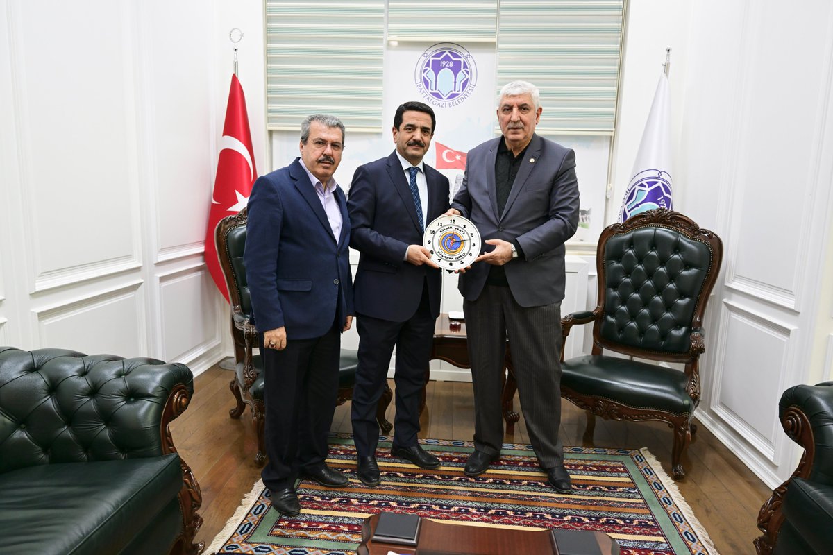 Rubnk_1's tweet photo. Şube Başkanımız Sadi ERGÜL ve Başkan Yardımcımız Prof.Dr. Ahmet BAYSAR, Battalgazi Belediye Başkanı Sayın Bayram TAŞKIN'ı ziyaret ettiler. Nazik ev sahipliği için kendilerine teşekkür ediyoruz. 
@avbayramtaskin @SadiErgul https://t.co/K6MfgjRdK7