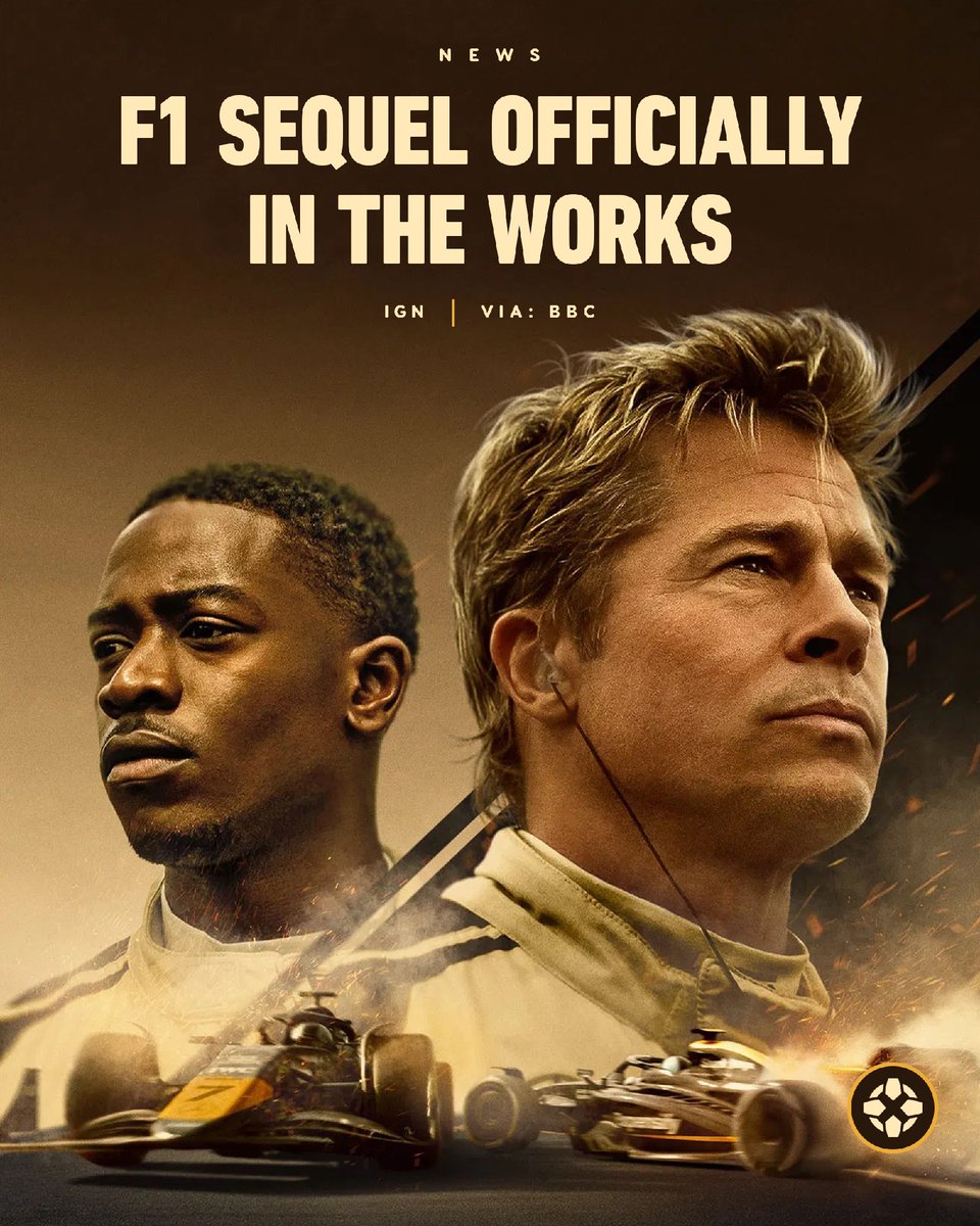Producer Jerry Bruckheimer confirmed he is "working on a sequel" to F1, though did not share further details. It's unknown, too, whether star Brad Pitt will return for the second film. bit.ly/4qpfzjT