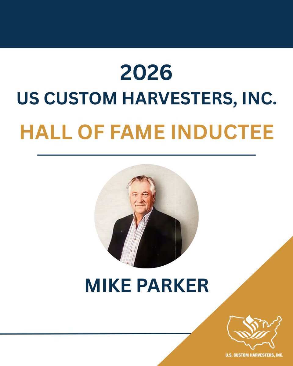 Congratulations to the newest inductee into the US Custom Harvesters, Inc. Hall of Fame, Mike Parker!

To learn more about Mr. Parker, click: youtube.com/watch?v=dbliO4…