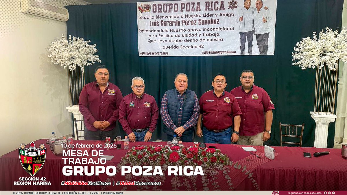 Agradecemos la visita de ntro.Lider y amigo <a href="/lgps03101/">@lgps0310</a> a nuestra ciudad,dónde se estableció una mesa de trabajo en la cual se reafirmó el compromiso de seguir fortaleciendo la Unidad y disciplina de ntra. organización que nos caracteriza como <a href="/Seccion42_STPRM/">Seccion 42 STPRM Oficial</a>