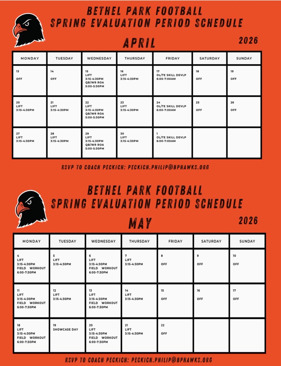 Bethel Park High School Football tweet media