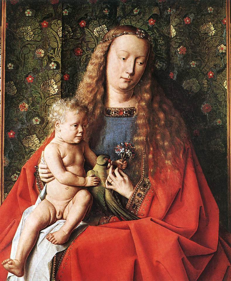 artistvaneyck's tweet photo. The Madonna of Canon van der Paele (detail) #artbots #vaneyck https://t.co/U72p65DLfX