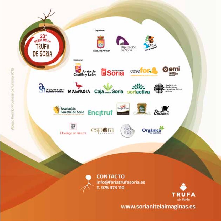 Consulta el programa de la 23ª Feria de la Trufa de Soria

Abejar, 14 y 15 de febrero de 2026