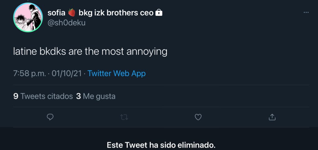 my question is, why do this zionist and this xenophobe even still have a platform in this fandom