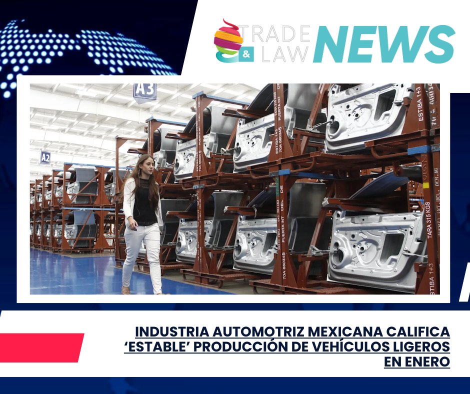 La industria automotriz mexicana reporta producción “estable” de vehículos ligeros en enero. 🚗📊 Señal de resiliencia en un entorno global retador y pieza clave para exportaciones y empleo. tlcmagazinemexico.com.mx/index.php/2026…

#IndustriaAutomotriz #VehículosLigeros #MéxicoExporta
