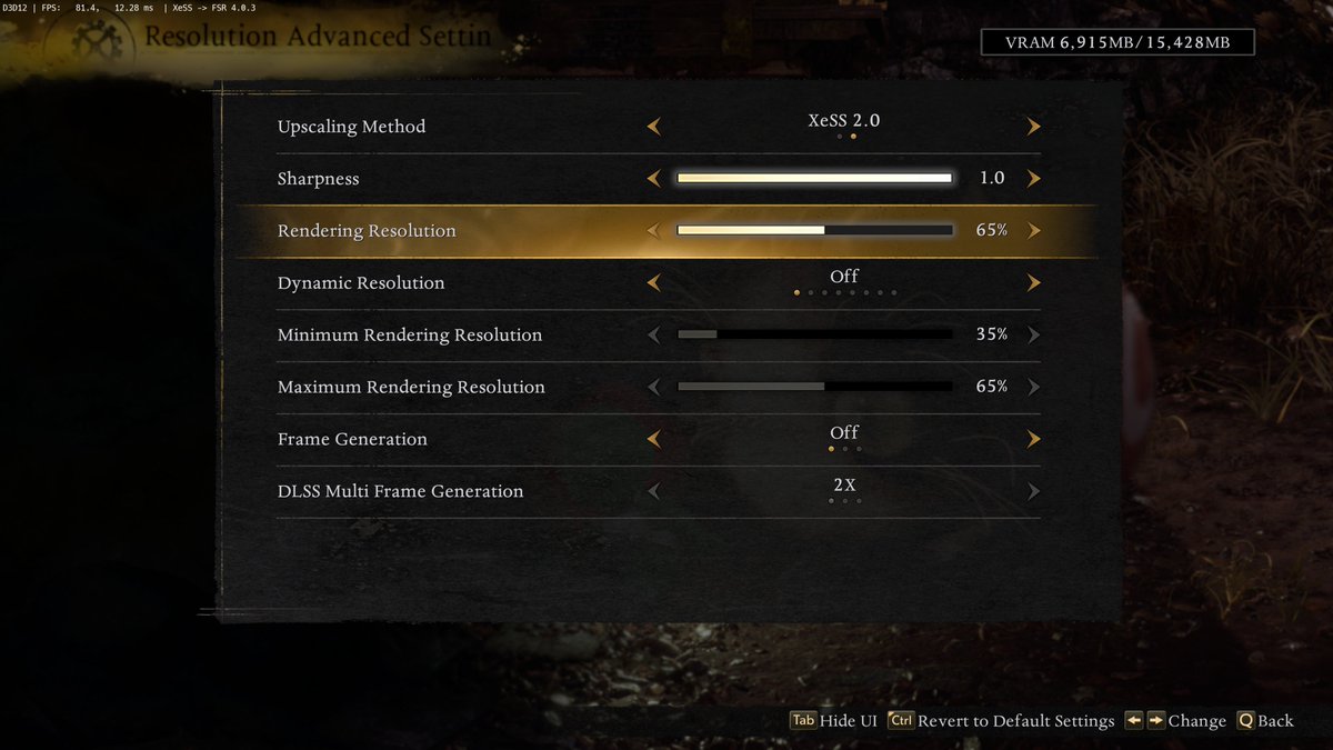 TrulyNotHuman's tweet image. لاحظت تحسن طفيف، إعدادات عالية الجودة بدون تأثيرات
بالفعل تحديث نفع مع اللعبة بشكل حلو

إطارات مفتوحة بدون اي توليد و دقة فائقة 120fps\4K

فقط نمط رفع الجودة XESS-&amp;gt;FSR4
مستوى الجودة 65%
بقية الإعدادات عالية
التأثيرات مقفلة
متوسط الإطارات 75

4K @ 75fps - High Quality
XESS-&amp;gt;FSR4